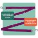 Dey Premium 3-Way Adjustable Dog Leash - 2m Nylon for Small Medium & Large Dogs | Multiple Colors Available | Doubleein Puppy Leash - Purple (M) - Buy Online on GoSupps.com