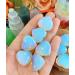 XIANNVXI 10 Pcs Opalite Heart Crystals Gemstones Set - Polished Love Pocket Stones for Reiki Beginners - White Synthetic Opal - Buy Online on GoSupps.com