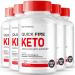 Quick Fire Keto Capsules QuickFire Advanced Formula Supplement Pills - Maximum Strength Quick Fire Health and Wellness Capsules All Natural Keto Pills QuickFire Keto Reviews (5 Pack)