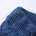 Men's Chunky Cable Knit Drawstring Rib Trousers Blue - Slim Fit, Elastic Waist, Cinch Bottom, Size Large - Buy Online on GoSupps.com
