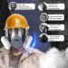 AMZYXUAN Full Face Gas Mask Gas Masks Survival Nuclear and Chemical with 40mm Activated Carbon Filter Reusable Respirator Mask for Gases Vapors Dust Chemicals - Buy Online on GoSupps.com