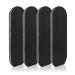 EagleKing Stainless Steel Foot File Refills  40 Pieces Replacement Pads  Foot Rasp Pad with Removable Glue  Size 5.2 L x 1.7 W Black