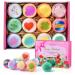 Bathing bombs aofmee bathing balls women 12 PCs bombing gift relaxation gift for girlfriend mother children spa bathing additive for advent calendar Christmas valentine greeting birthday present