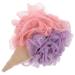 NOLITOY Kids Loofah Ice Cream Cone Bath Sponge Kids Bath Shower Sponge Body Scrubber Exfoliating Loofah for Kids Shower Mesh Pouf Shower Ball Exfoliating Shower Sponge A