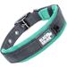 Black Rhino Comfort Collar - Super Soft Neoprene Adjustable Dog Collar for All Breeds | Reflective & Weatherproof | Large Aqua/Gray - Buy Online on GoSupps.com