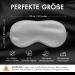 Liebesfreunde 100% Real Silk Eye Mask | Comfortable Sleep Mask for Men & Women | Soft Blindfold in Silver Grey - Buy Internationally! - Buy Online on GoSupps.com