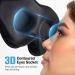 Buy LitBear 3D Breathable Sleep Mask - Adjustable Light Blocking Eye Mask for Side Sleepers | Soft & Lightweight Travel Accessory - Blue - Buy Online on GoSupps.com