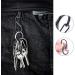 30 Piece S Carabiner Keychain Set | 8-Shaped Mini Black Double Carabiner | High-Quality Waterproof | Perfect for Outdoor Activities Camping Hiking Travel - Buy Online on GoSupps.com