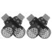 Expawlorer 2 pairs of non -slip dog socks - double -sided non -sided paw protection traction control paw protection for the interior hardwood floor Large (4 count) anthracite/ash