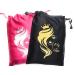 Silk Satin Hair Packaging Bags - 4 Piece Set (2 Black & 2 Red) | Hair Storage & Travel Pouches - Buy Online on GoSupps.com