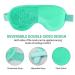 Gel Eye Mask + Silk Sleep Mask: Hot/Cold Therapy for Puffy Eyes, Dark Circles, Headaches - Adjustable Strap & Reusable (Light Green) - Buy Online on GoSupps.com
