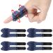 Trigger Thumb Splints Finger Splint for Broken/Straightening/Arthritis Breathable Thumb Brace for Thumb/Middle/Ring/Index/Pinky Finger Blue Short 4pcs Blue 4