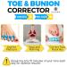 Sixora Premium Gel Toe Separators for Overlapping Toes - Toe Straighteners, Spacers, Hammer Toe & Bunion Corrector - Correct Your Toes Naturally! - Buy Online on GoSupps.com