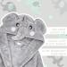 Metzuyan Baby Elephant Plush Fleece Dressing Gown | 6-12 Months - Buy Online on GoSupps.com