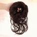 Brown Wavy Curly Hair Bun Extension with Hair Rope and Hairpin - Voluminous Bridal Hairstyle Chignon Updo Hairpiece - Buy Online on GoSupps.com