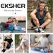 Buy Eksher Sneaker Socks for Men & Women - 10 Pairs of Breathable Anti-Sweat Running Socks (Cotton Size 35-38 White) - Buy Online on GoSupps.com