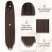 Ponytail Hair Extension 70cm - Natural Soft Synthetic Braid for Women | Darkest Brown Mixed Dark - Buy Online on GoSupps.com