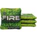 FIRE CORNHOLE | Cornhole Bags | ACL Pro Approved | Weather Resistant | Regulation Size and Weight | Incinerator Series | Set of 4 | Made in The USA