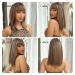 Brown Mixed Blonde Highlight Wig for Black Women | Smooth Bob Wig with Dark Roots & Ponytail | Daily Use - Buy Online on GoSupps.com