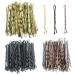 150 pieces of hairpins metal wave shape hair clips 5 cm bobby pins hair clips for women girls and hairdressing salon with storage box brown gold black