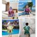 Aiorber Children's Bathing Poncho with Hood | 76x76cm Microfiber Towel | Ultra Soft & Absorbent Beach & Shower Towel | Perfect for Kids Ages 5-10 - Green Design - Buy Online on GoSupps.com
