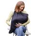 Mamascarf - Nursing and Breastfeeding Cover - Lightweight 100% Cotton. (Black))