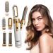 MRY 5-in-1 HOT Air Comb (White with Gold Color)