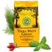 Mate Green Yerba Mate Green Silueta 1000g | Matte Green Brazilian Tea 1kg | Light Sweet & Sour Tea | With Mint Leaf Rosehip | Fruit & Apple Flavour | High Quality Large Pack |