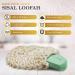 Turkish Style Sisal Loofah 2-Pack - Handwoven Agave Fiber Shower Sponge - Large Exfoliating Body Scrubber with Soap Pocket & Loop - Organic Vegan Bath Accessories - Buy Online on GoSupps.com