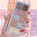 Metiplou Eyeshadow Palette 10 Colors Makeup - Matte Shimmer Glitter Eye Shadow  Ultra-Blendable  Naturing-Looking  High Pigment Waterproof Neutral Eyeshadow Palette (07)