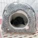 LeerKing Glow in the Dark Guinea Pig Bed - Small Pet Hideout Nest for Rabbits, Chinchillas, Ferrets, and More - Grey - Size M - Buy Online on GoSupps.com