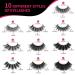 DYSILK 30 Pairs 6D Fluffy Faux Mink False Eyelashes - Reusable & Soft, 10 Styles Mixed for a Natural Look - Black - Buy Online on GoSupps.com