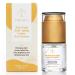 24k Gold Anti Aging Under Eye Serum - .67 oz (20 ml) - Eliminates Dark Circles Brightens and Hydrates - Enriched with Vitamin C Collagen Hyaluronic Acid and Caffeine - Potent Lift - Rapid Rewind