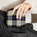 GIAPB Period Bag Sanitary Napkin Storage Holder | Blue & Yellow Plaid Makeup Pouch 1806 - Buy Online on GoSupps.com