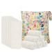 Damero 5-Layer Bamboo Reusable Diapers Baby Inserts, 12PCS Cloth Diaper Inserts with an Extra Storage Bag 12 Count (Pack of 1) Bamboo Material
