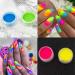 Duufin 24 Couleurs Poudre Ongles Pigment Poudre Ongles Fluorescente Iridescent Poudre Pigment Poudre Ongle pour Nail Art Bleu vert perle - Buy Online on GoSupps.com