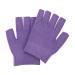 Beatifufu 1 Pair Gel Moisturizing Gloves Moisturizing Half Gloves Hand Spa Gloves Mittens for Men Gloves Soft Moisturizing Socks Gloves Womens Gloves Cotton Gloves Purple Dipping 15x11cm