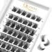 QUEWEL eyelash cluster 72 PCs cluster eyelash mix8-16mm DIY eyelash extension Individual false eyelashes soft-not break for personal make-up use (QUH-S013-MIX8-16mm) 1 piece (1 Pack) Quh-S013-Mix 8-16mm