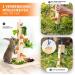 Nagergaleria Feeding Tree for Rabbits & Guinea Pigs | Outdoor Wooden Base & Ground Spike | International Shipping - Buy Online on GoSupps.com
