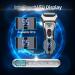 Buy IPX7 Waterproof Electric Razor for Men - AWECOT Rechargeable Foil Shaver with 3D Floating Blades LED Display Wet & Dry Use - Perfect for Beard Shaving - Buy Online on GoSupps.com