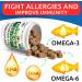 Bark&Spark Omega 3 Fish Oil Chews for Dogs - Allergy Relief - Joint Health - Skin & Coat Supplement - 180 Ct - Buy Online on GoSupps.com
