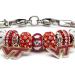 Virginia Tech Hokies White VT on Red Round Bead Charm - Officially Licensed Stainless Steel Jewelry - Buy Online on GoSupps.com
