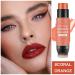 Coral Orange 3 in 1 Cream Blush Stick with Brush | Long Lasting & Waterproof Cheek, Lip, and Eye Makeup | For All Skin Tones - Buy Online on GoSupps.com