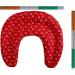 Organic Spelt Neck Pillow - Chambers Hearts Red | Grain & Heat Therapy for Comfort - Buy Online on GoSupps.com