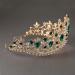 SWEETV Emerald Green Bridal Crown Princess Tiara Headband - Costume Party Accessories - Buy Online on GoSupps.com