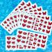 210-Piece Self-Adhesive Tanning Stickers Set - Heart, Lips, Cherry Tree Designs | Tanning Bed Salon Supplies - 7 Styles Available - Buy Online on GoSupps.com