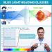 Stylish Blue Light Reading Glasses 6-Pack for Women Men - UV Ray & Glare Filter Computer Readers - Round Fake Eyeglasses Mix 01 - 1.5x - Buy Online on GoSupps.com