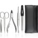 marQus Solingen Germany 5 Piece Manicure set travel manicure kit nail kit for women and men (1. Black)