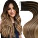 Laavoo invisible tape extensions real hair ombre brown real hair extensions tape dark brown balayage medium brown dark brown remy extensions tape real hair seamless smooth 50g 20pc #2/6/12 40cm 40cm-20Pcs 3.2 #2/6/10