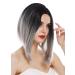 WIG ME UP - TYS-896-1BTT-T0906 wig women's wig long bob clavi-cut shoulder length parting ombre black grey